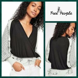 NWT MSRP $98 Free People Auxton Thermal Wrap Top Women's Size XS